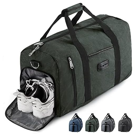 Rieeyrslza Borsone Palestra 39L Borsa Sportiva con Scomparto Scarpe Borsone da Viaggio Per Donna e Uomo Bagaglio Mano Weekend Multiuso Sport Borse da Palestra per Viaggi Nuoto(Verde Militare o1)