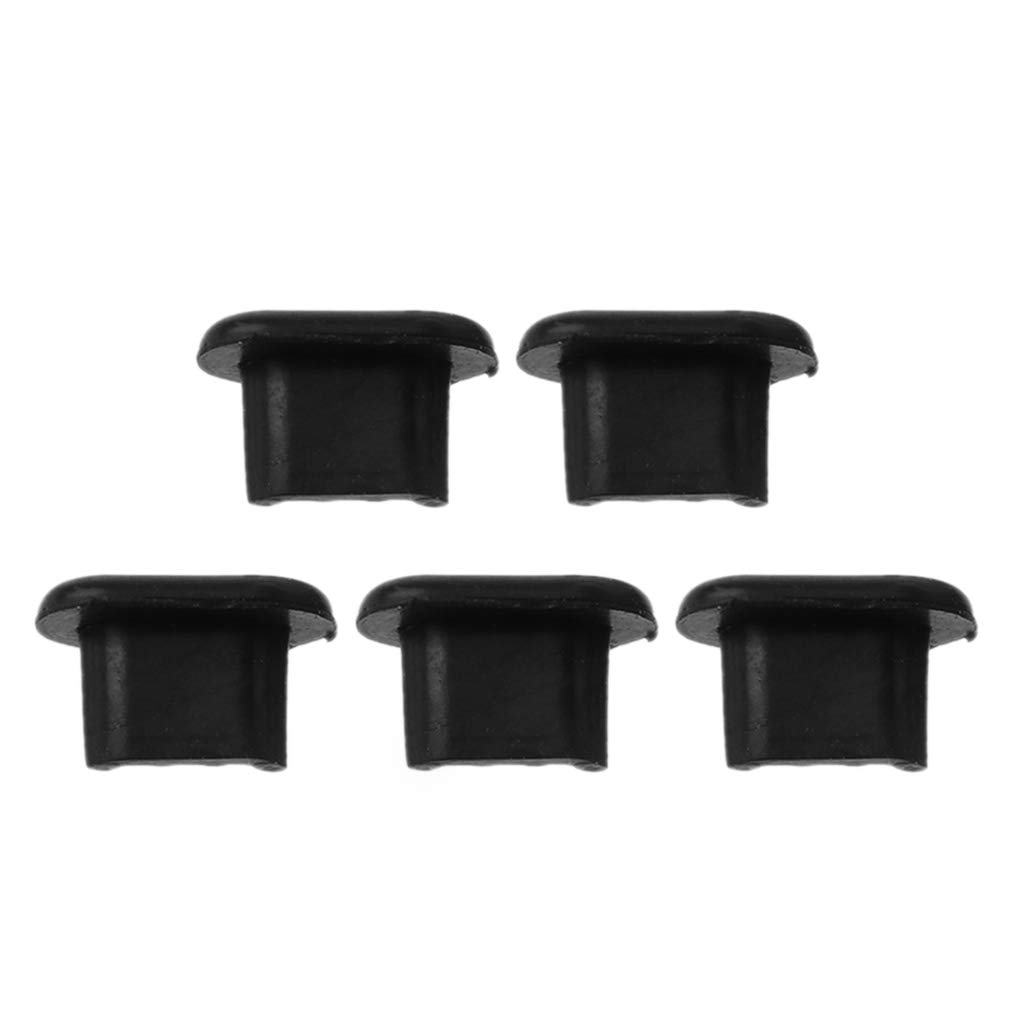 Set di 4 tappi antipolvere compatibili con micro USB, tablet e tutti i dispositivi Android porta di ricarica e jack per auricolari da 3,5 mm, tappi in metallo antipolvere e jack per