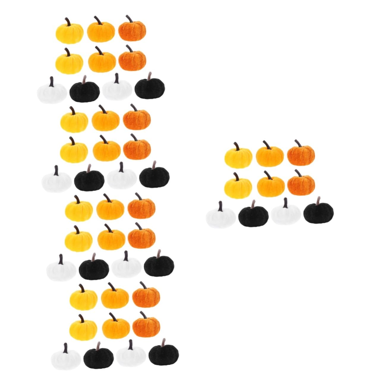 Ciieeo 50 Pz Zucca Di Flanella zucca della festa del ringraziamento ornamenti per alberi autunnali halloween decorazioni decorazione halloween casa di simulazione realistica