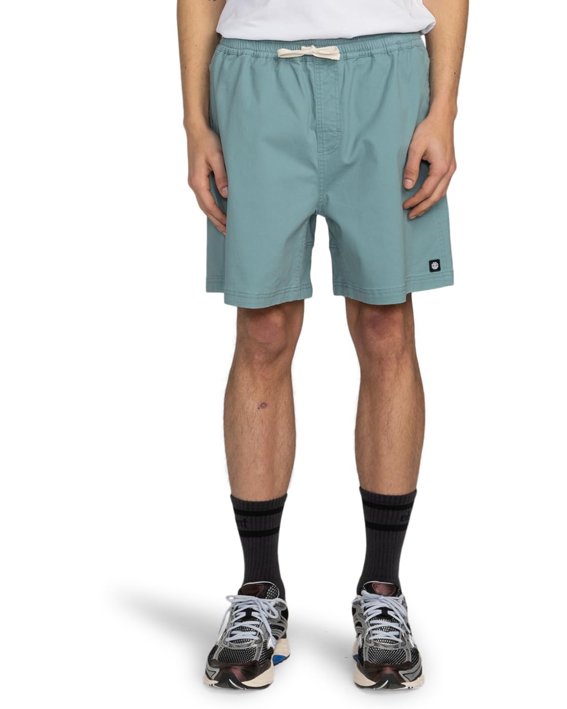 Element Chillin Classic 17" - Elastic Waist Walkshorts - Men - Blue.