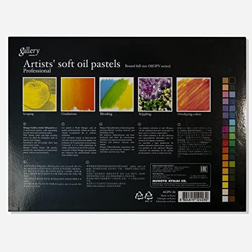 Mungyo Gallery Soft Oil Pastel for Artist Premium 36 Colors Drawing MOPV36
