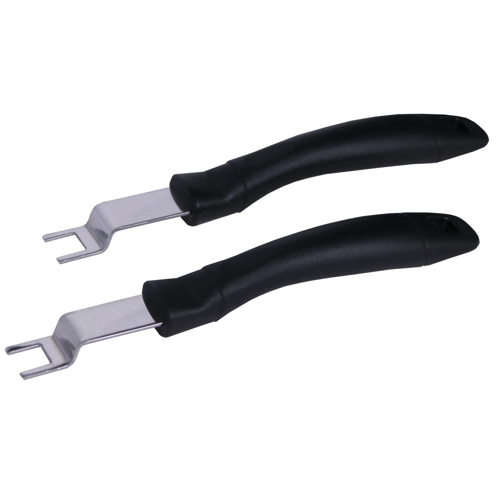Poignée de grille de barbecue Melko en acier inoxydable et bois de 24 cm pour grille double