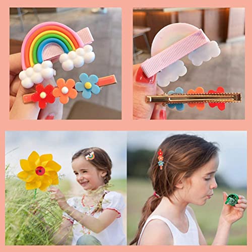 Image of SUNBIRD Hair Accessories Hair Clip Korean Fashion Style Barrettes Alligator Clip Set for Baby Girls Teens Toddlers, (36 PCS, Silicon Vallay Clip)