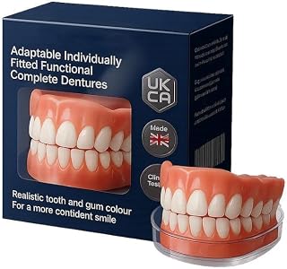 Premium Silicone Denture Reline Kit - Soft Reline Set for Secure Upper/Lower Dentures - All-Day Comfort for Men & Women