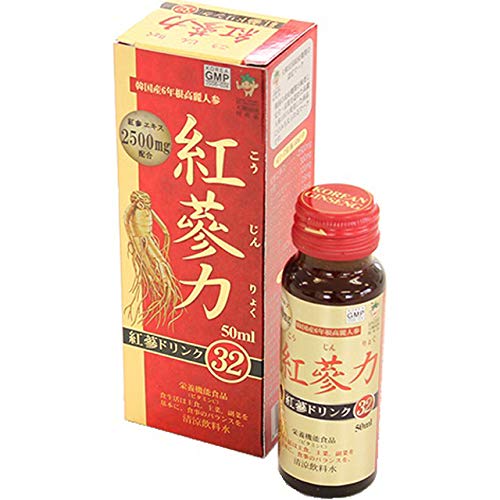Amazon | 【高麗貿易ジャパン】 紅参ドリンク 紅参力32 50ml