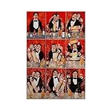 Guy Buffet Perfect Martini Vintage-Poster, Leinwand, 