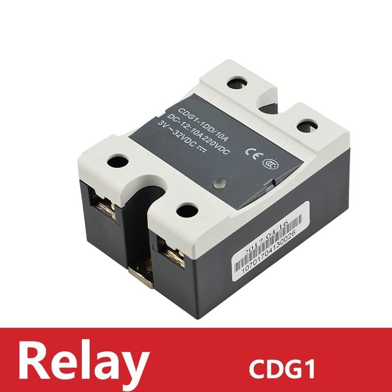 Relais Statique SSR CDG1-1DA 20A – Commande DC Vers AC, Monophasé Sans Contact, 10A à 80A Disponible