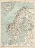 Sweden, Norway, and Denmark with Iceland 1864 - Historical Map Print - 24in x 30in