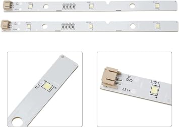 2/4Pcs LED Light Bar Strip & Cover,Replacement LED Light Strips Fits For Rongsheng/Hisense Refrigerator,LED Light Strips MDDZ-162A 1629348 (4PCS)