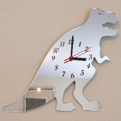 Super Cool Creations T-Rex Dinosaur Clock Mirror 35cm x 35cm
