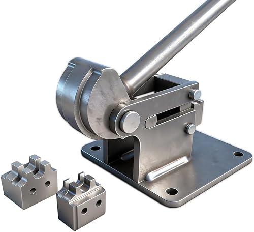 Industrial Bench Chain Breaker, Single Row Drive Chain Disassembly Tool for Roller Chain Link Removal & Repair