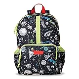 Highlights for Children Backpack for Kids, Weather-Resistant Backpacks for Boys and Girls, Elementary School Kids Bags, Ages 3+ (17' - Space Glow-in-the-Dark - Black)