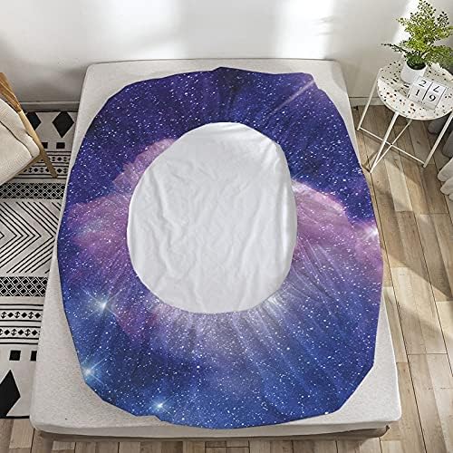 Miniatura 5 de Zillons Juego de sábanas de unicornio tamaño individual, juego de sábanas de unicornio galaxia tamaño individual, sábanas individuales para niños,