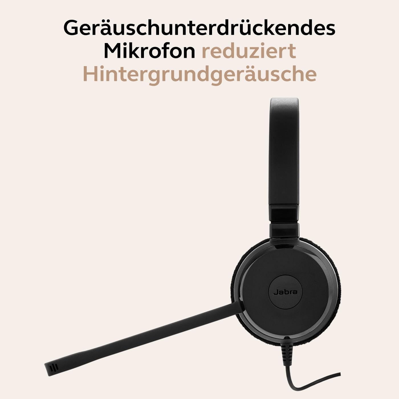 Jabra Evolve 30 II Microsoft Teams Stereo-Headset mit Anrufsteuerung Geräuschunterdrückung USB-C/A Schwarz