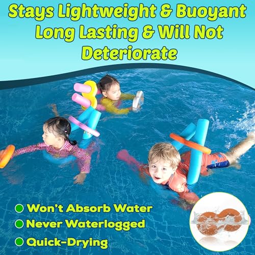 Pool Noodle Connector – The Noodle Buddy Swim Aid for Kids & Toddlers | Snug, Safe & Durable | Fits Standard Pool Noodles & Floaties Accessory | Boosts Confidence in Water | Not a Life Saving Device