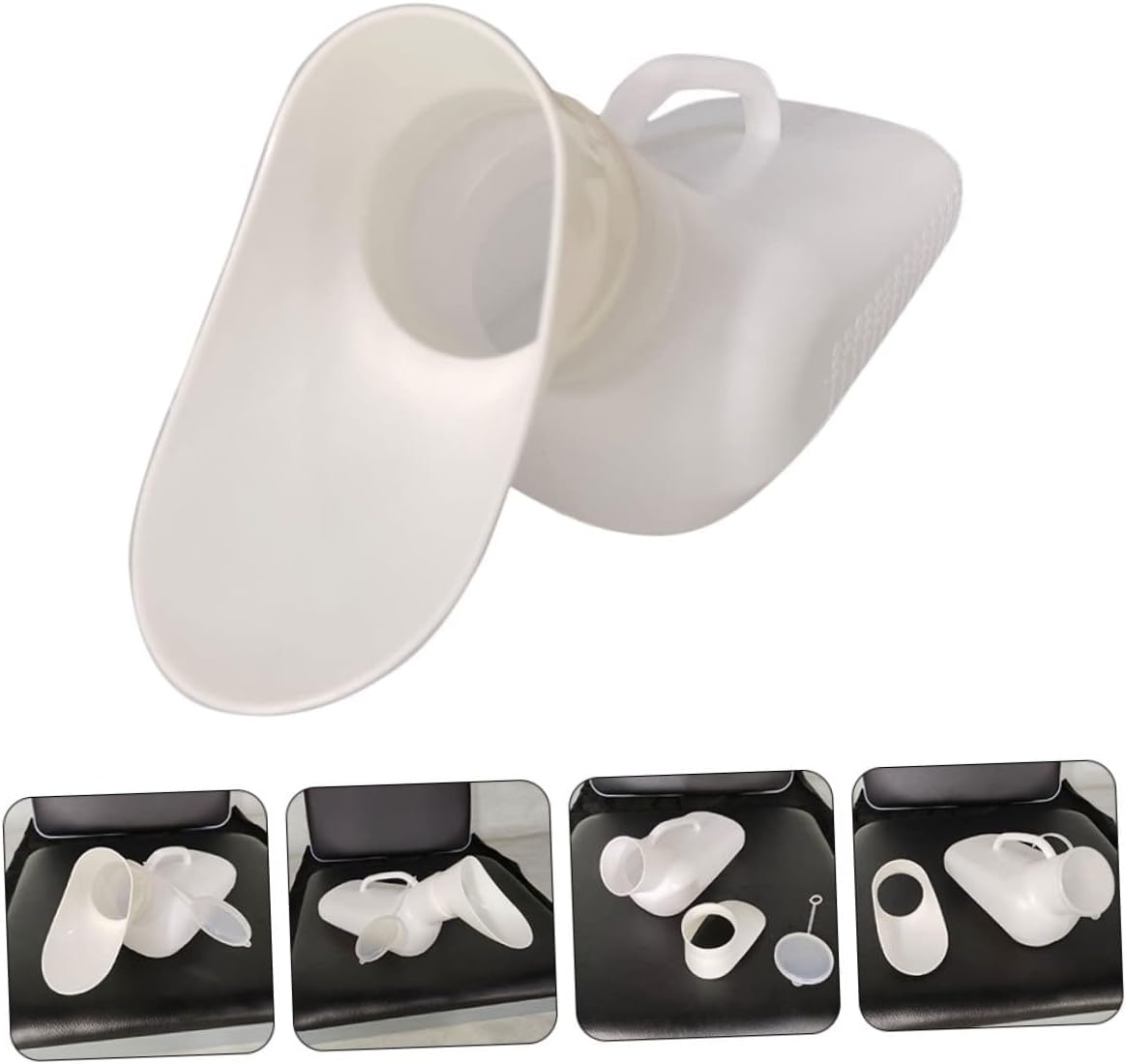 KOMBIUDA Portable Women Urinal Bottle Lightweight Large Capacity Urinal for Elderly Travel and Camping Easy to Clean Female Pee Container