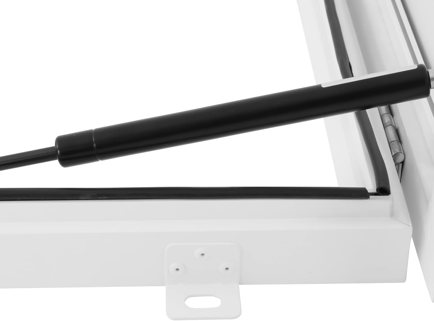 Trappe De Toit en Aluminium - Porte Daccès Au Toit Blanche Et Résistante pour La Maintenance, Lévacuation Et La Sécurité du Bâtiment - Idéale pour La Black-25.6" L x 25.6" W