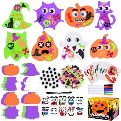 Max Fun 332PCS Halloween Crafts for Kids, Halloween Activities Foam...