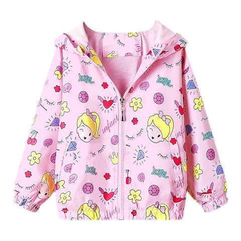 JinBei Girls Hooded Windbreaker Jacket Cover