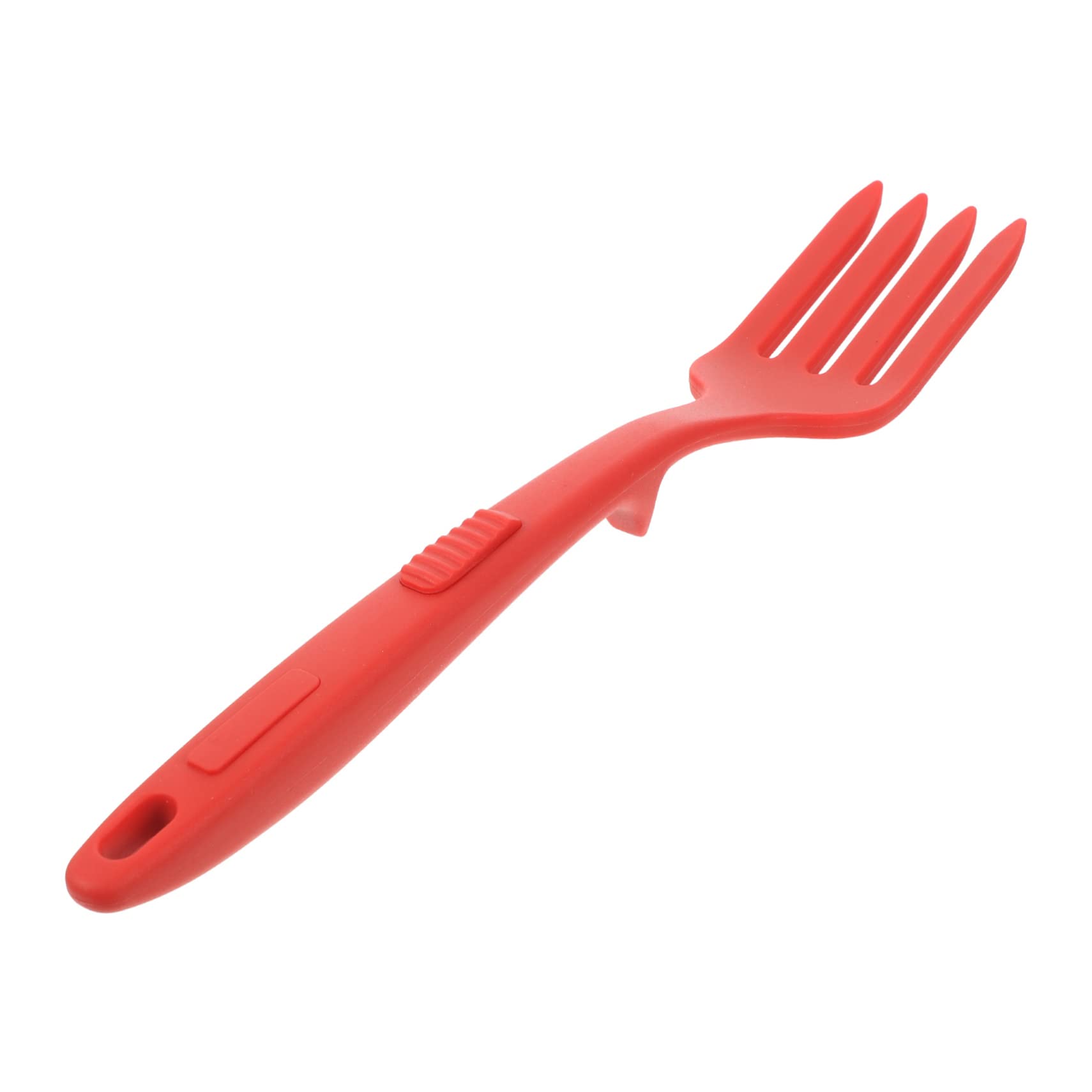 BEBEMOKO Large Pasta Fork Silicone Serving Fork Non-slip Handle Perfect for Cooking Utensils