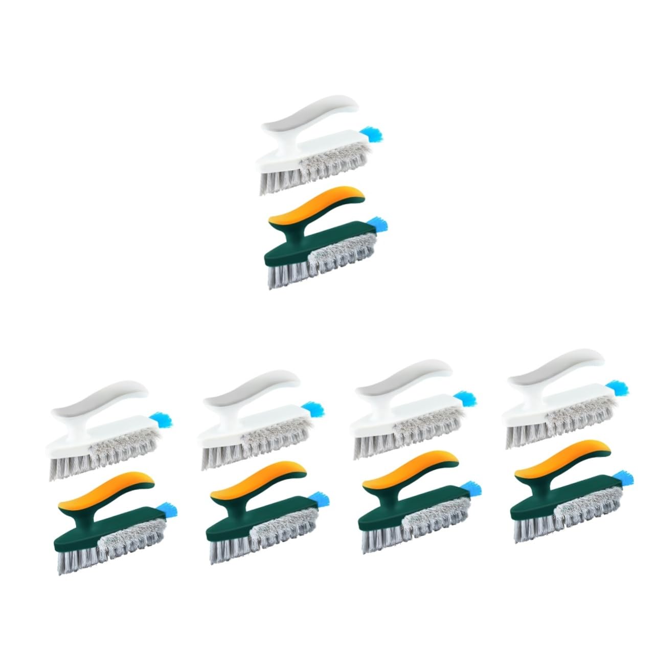 Cabilock 10 Piezas Cepillo De Limpieza De Grietas Fregadora De Piso Cepillo De Limpieza De Lechada De Baño Cepillo De Grietas De Piso Herramienta De Limpieza De Zócalos Cepillo De Limpieza