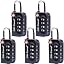 01e) Black | Luggage Locks: 5|pack