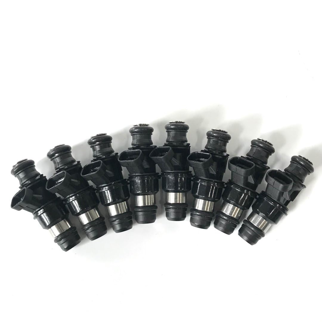 INAT Set of 8 550cc Injectors 52lb LQ4 LQ9 4.8 5.3 6.0 Delphi High Impedance E85 Compatible