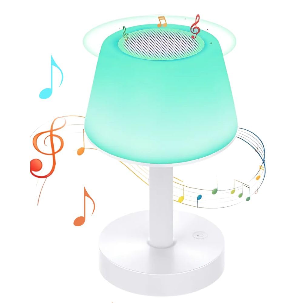 Drumstone (𝗦𝗽𝗲𝗰𝗶𝗮𝗹 𝟭𝟬 𝗬𝗲𝗮𝗿𝘀 𝗪𝗮𝗿𝗿𝗮𝗻𝘁𝘆) Portable LED Lamp with Bluetooth Speaker | Color-Changing Mood Light, 2000mAh Rechargeable Battery, Touch Sensor & Built-in Mic-image-30
