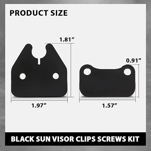 Miniatura 6 de G-PLUS Clips para visera solar, compatibles con camionetas Dodge Ram 1500 2019, 2020, 2021, 2022, 2023, 2023, 2019, 2020, 2023, 2 clips de visera