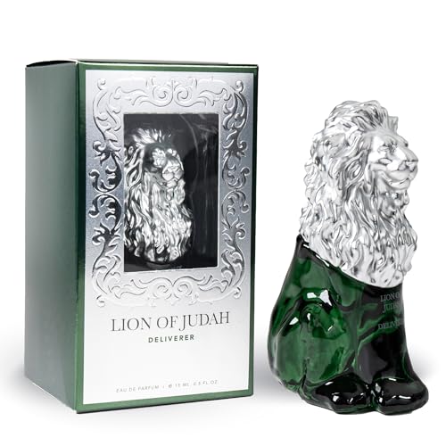 LION OF JUDAH Deliverer - Travel Size Cologne for Men - Long-Lasting EDP Fragrance Comes in Elegant Lion-Shaped Glass Bottle - Italian Bergamot & Patchouli Notes (15ml)