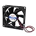 Ruilogod DC 12 V 0.18A 80mm X 25mm Złącze komputerowe CPU CPU Wentylator chłodzący czarny