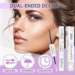 Wimpernkleber 7 Tage Haltf｜Bond and Seal Lash Glue for Sophisticated Makeup｜2 IN 1 Eye Lash Glue Long Lasting｜WimpernkleberWasserfest ｜Lash Glue｜Wimpernkleber Schwarz Suitable for Sensitive Eyes – Bild 2