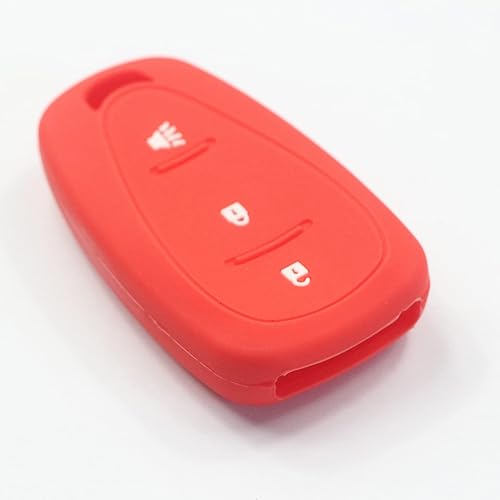 Miniatura 8 de kcpros 2 fundas de goma de silicona con 3 botones para llavero inteligente, sin llave, compatible con Chevrolet Cruze Sonic Trax 2018 2019 2020,