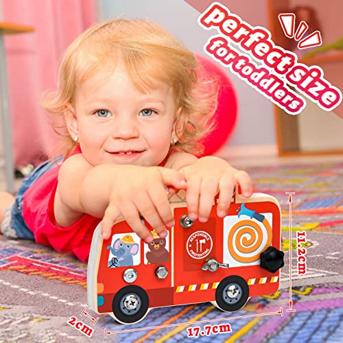 Atoylink Montessori Spielzeug ab 3 4 5 6 Jahre Holz Schraubbrett für Kinder Motorikspielzeug Motorikbrett Holzspielzeug Lernspielzeug Geschenke für Kinder Jungen Mädchen - Image 6