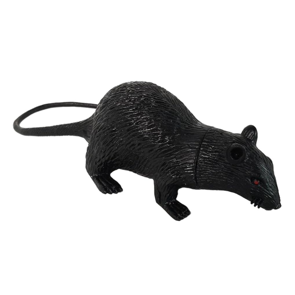 CNAFGBGG Halloween Rat Black Rat Simulated Mouse Halloween Decoration Pranks Props Toy Style2..