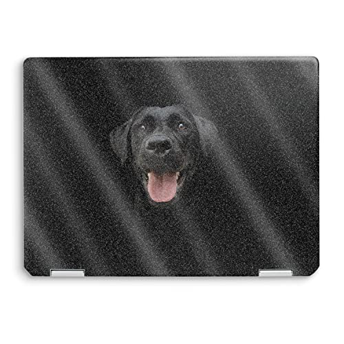 MightySkins Glossy Glitter Skin Compatible with HP Spectre x360 14" (2022) Full Wrap Kit - Black Lab | Protective, Durable High-Gloss Glitter Finish | Easy to Apply | Made in The USA