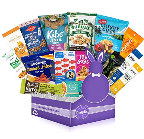 Diabetic Friendly Snack Box: Mix of Diabetic Snack Foods, Chips,