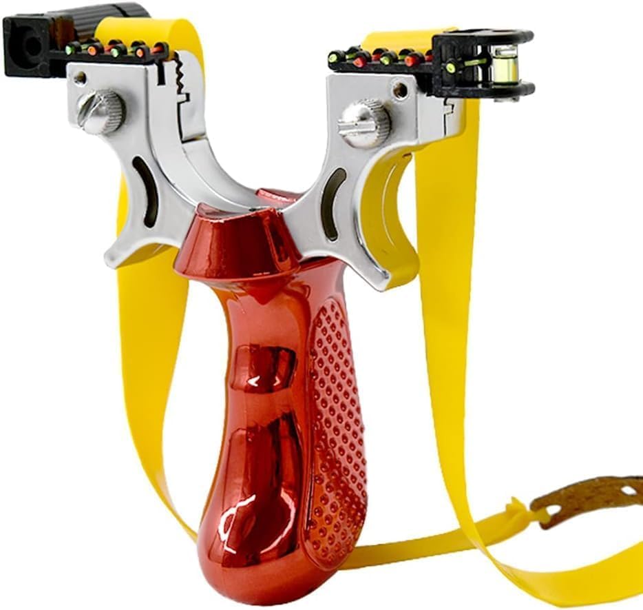 Sling Shot Catapult for Adults Beginner Youth for Outdoor Games, Recreational, Fishing and Fitness Toy Set Climbing Rope Slingshot with Handle for Hiking, Camping