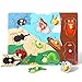 GRINNNIE 9 Pack Montessori Toddler Puzzle for 3 4 5 Years Old, Wooden Learning Puzzle for Toddlers 3-5, Animal, Alphabet, Number, Shape Peg Puzzles Set, Great Birthday for Boys Girls