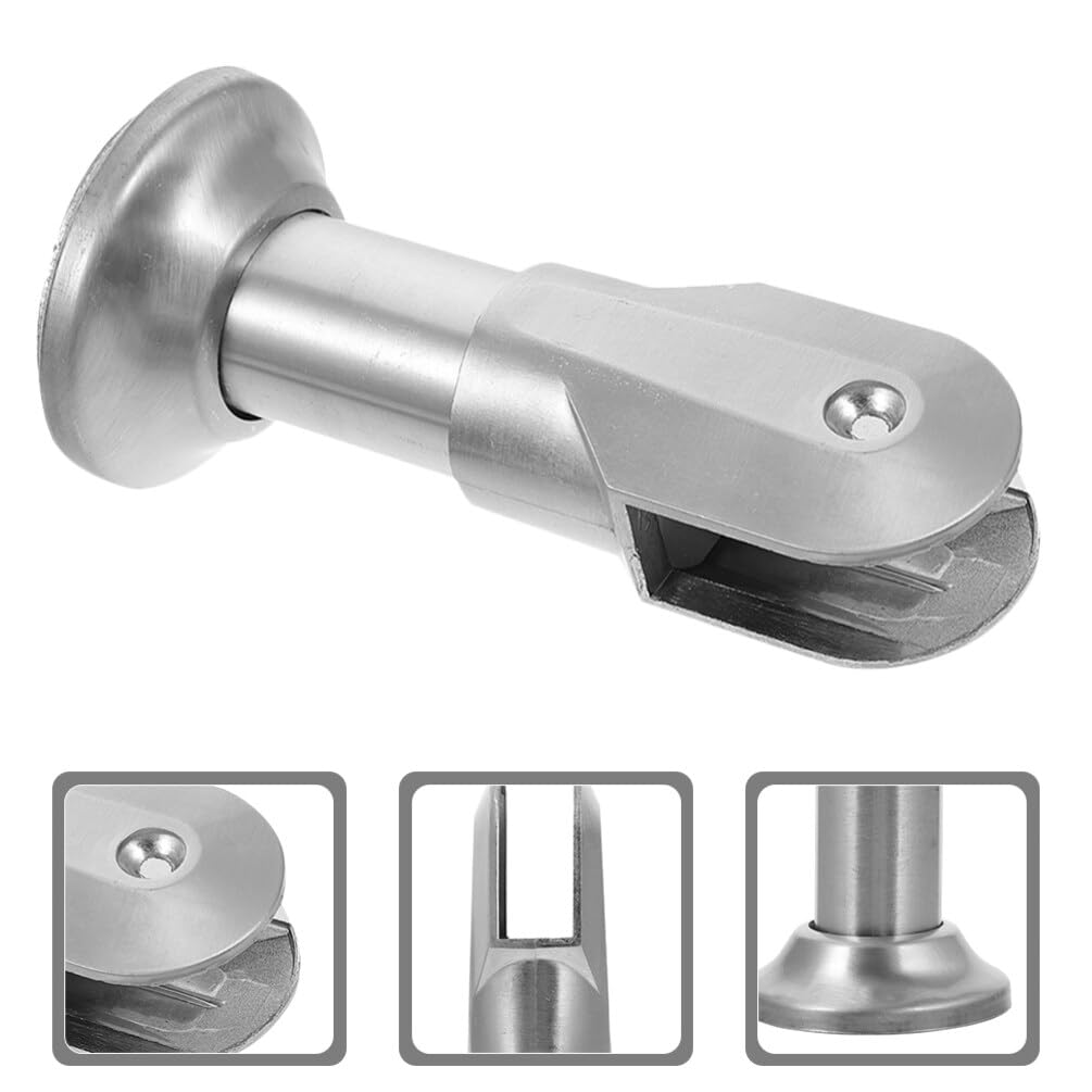 Ciieeo Stainless Steel Toilet Partition Foot Supports 6 Pack 5.90X2.36X2.36In Bathroom Partition Hardware Durable Commercial Restroom Divider Fitting Accessory