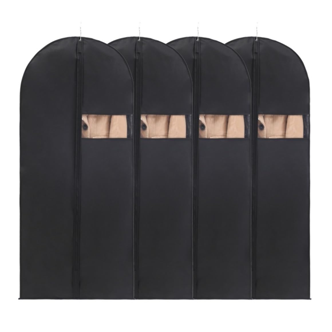 Bolsa de Traje Antipolvo 4 Bolsas De Ropa Para Viaje, 40 Pulgadas, Funda Para Ropa, Bolsa Para Almacenamiento, Colgar Ropa, Cremallera, Bolsas Para Trajes, Bolsas De Vestir Fundas de Ropa Antipolvo (