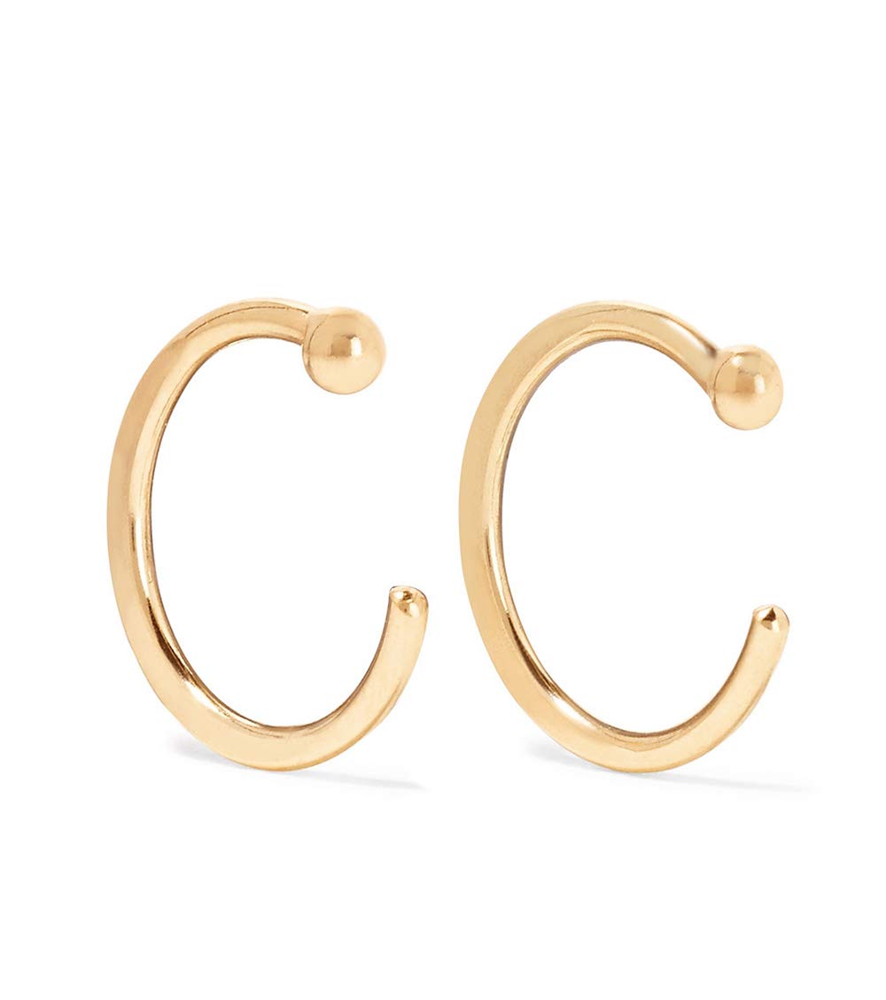 Melissa Joy Manning 14k Gold Classic Hug Hoop Earrings