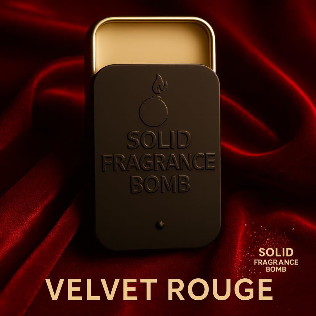 – Premium All-Natural Solid Cologne for Men & Women | Long-Lasting, TSA-Safe, Alcohol-Free, Halal, Handmade Travel Fragrance Balm (Velvet Rouge 540)