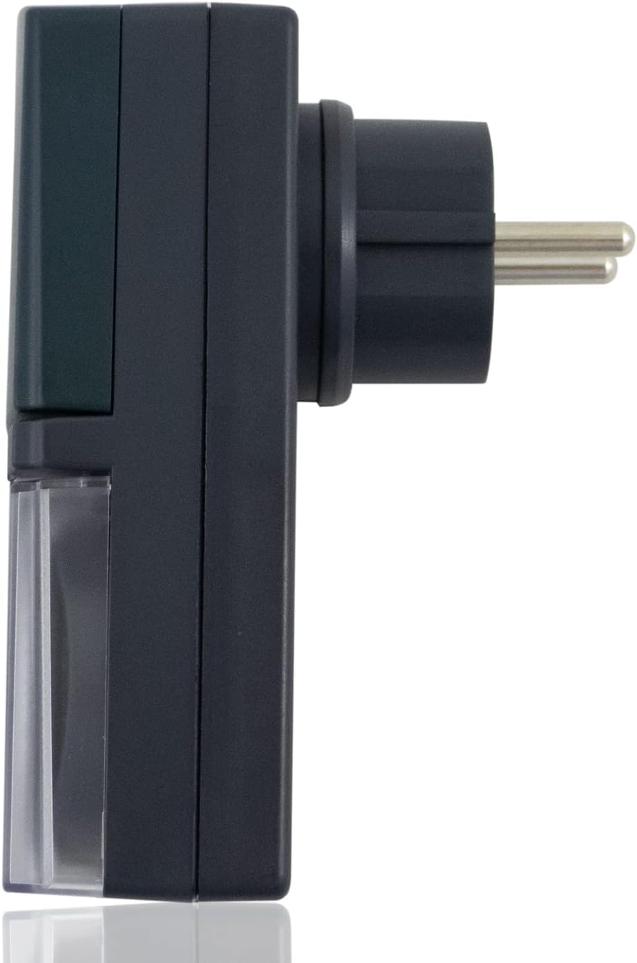 PS-TECH 24-Hour Mechanical Outdoor Timer side view with plug