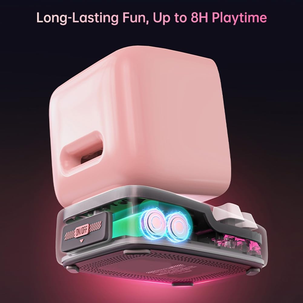 Ditoo-Pro Retro Bluetooth Tragbarer Lautsprecher DIY LED-Anzeigetafel, Süßes Geschenk für die Wohnkultur, Pixelkunst