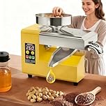 BrightFootBook New 1500W Cold Press Oil Machine, 200N·M High Torque | 5-9kg/h Output for Olive, Peanut, Coconut, Sesame | Quiet Commercial Grade Oil Press with Dual Hot & Cold Modes