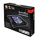 Thermaltake Massive 23 LX Steel Mesh Panel Single Oversized 230mm Blue LED Fan Portable 10”-17” Laptop Notebook Cooling Pad CLN0015,Black