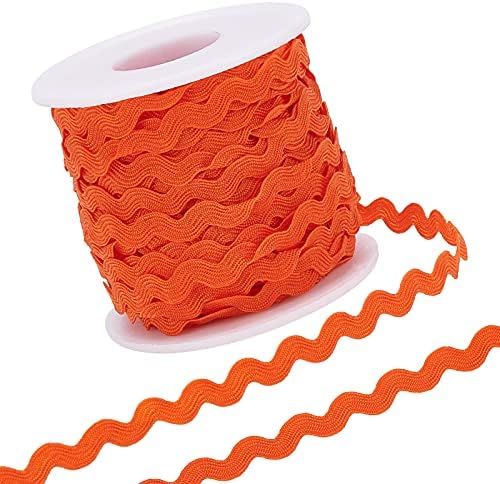 GORGECRAFT 27yard/25m Rick Rack Trim Ribbon Wave Sewing Bending Fringe Trim 5mm/0.2 inch for Sewing Flower Making Wedding Party Lace Ribbon Craft (White)
