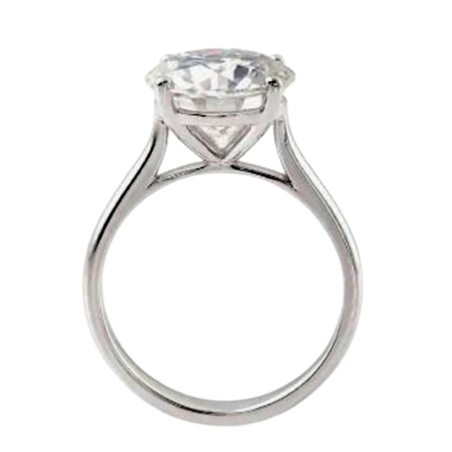 Bague moissanite 5mm argent 925 : brillance éternelle sans ternir - 7