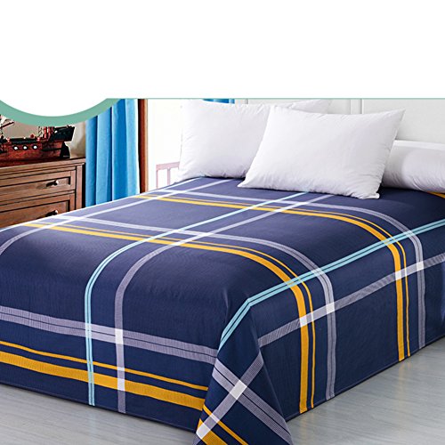 Feuilles simples et doubles de coton anti-glisse pour lit dortoir - 2